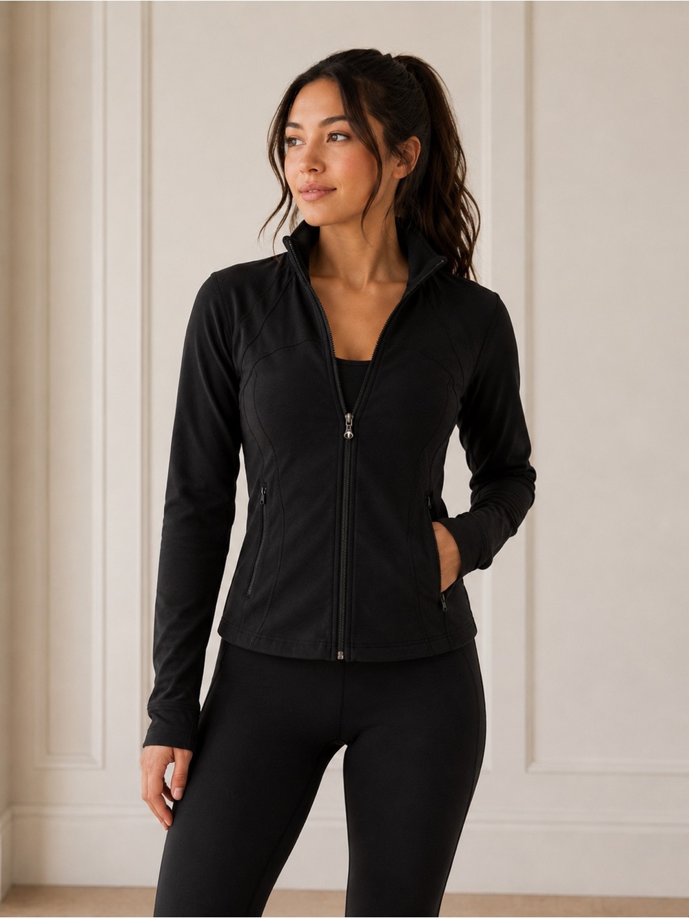 🖤Lululemon Black Zip-Up Jacket | Size 8 - Picture 10 of 10